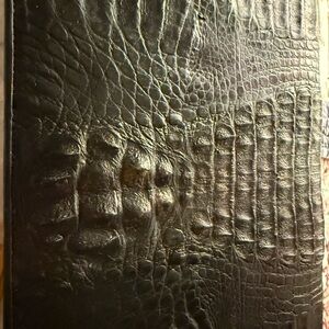 Rare* Genuine Crocodile Leather Handhelde Attaché Case.